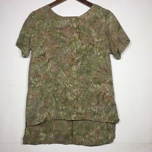 Go Fish Batik Tie Dye Tunic Top